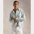 CROPPED BOXY CHAMBRAY SHIRT – Accessorio premium elegante