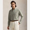 CUSTOM FIT GINGHAM STRETCH POPLIN SHIRT – Accessorio premium elegante