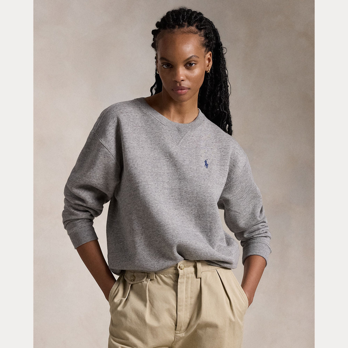 FLEECE CREWNECK SWEATSHIRT – Accessorio premium elegante